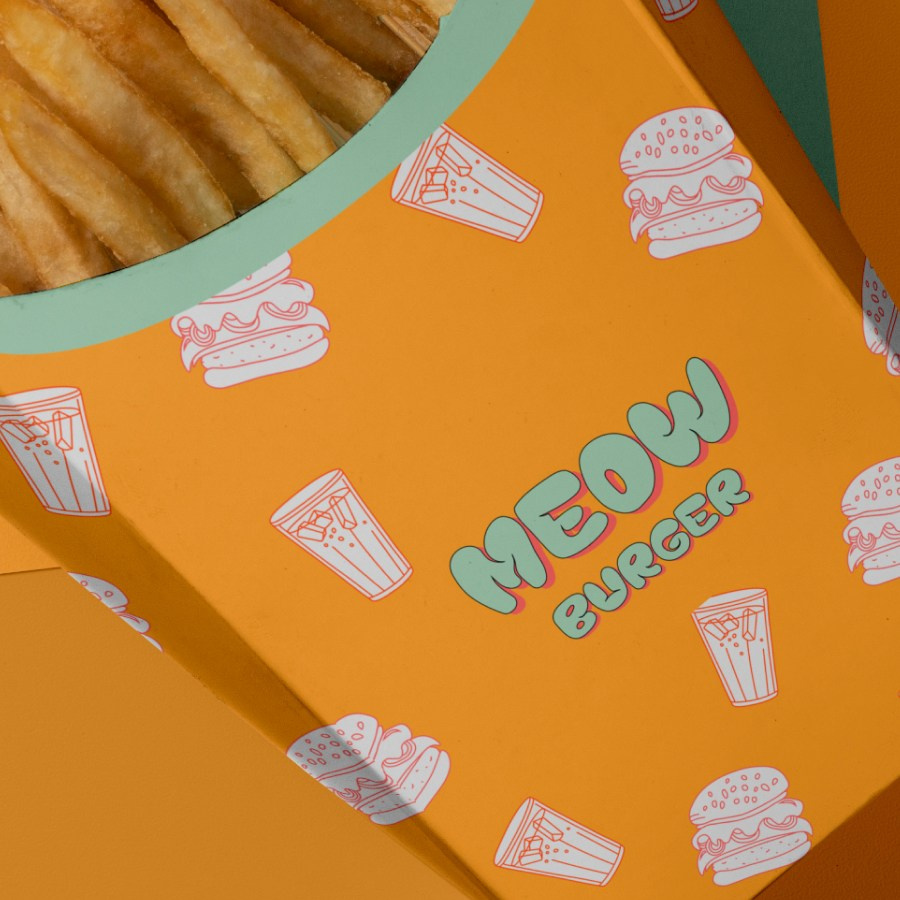 MEOW BURGER. Grom Design