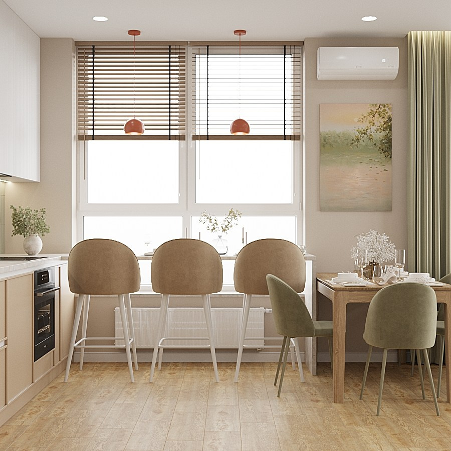 Квартира для молодой семьи. Дизайн интерьера Рязань Москва Чижикова Олеся