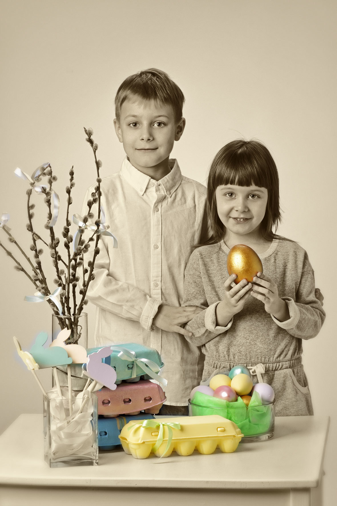Фотопроект для детей - "Пасхальные открытки". Детский, семейный и портретный фотограф в Москве Марина Смрига