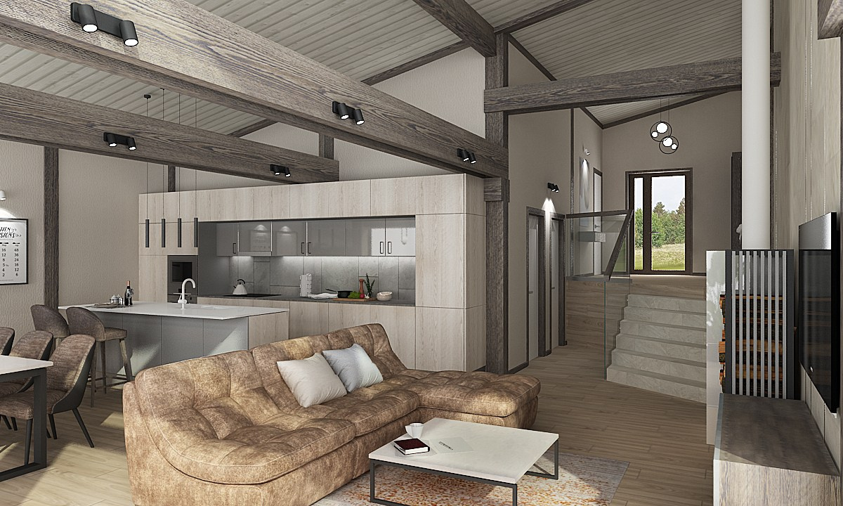 Дом в п. Вуорио. Дизайнер в Санкт-Петербурге Дмитрий Цыбулько