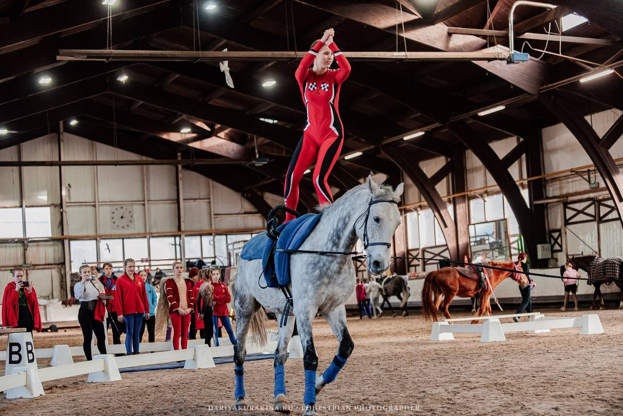 Чемпионат и Первенство МО по ВОЛЬТИЖИРОВКЕ. Куракина Дарья • Конный фотограф