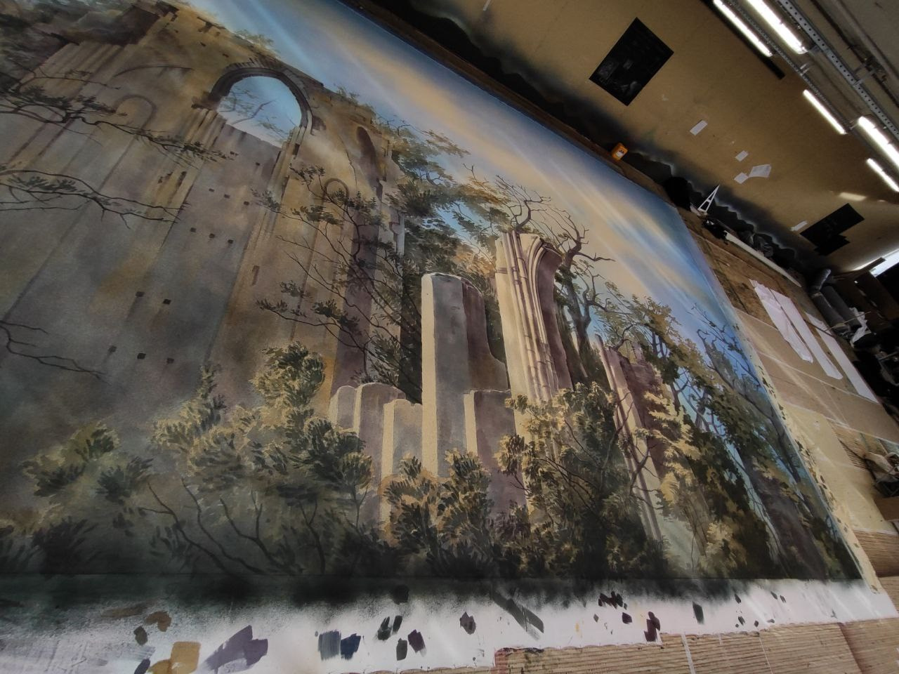 Художественная роспись тканей для сцены: от эскиза к полотну | Технология. История занавеса. Превращаем идею в технологию