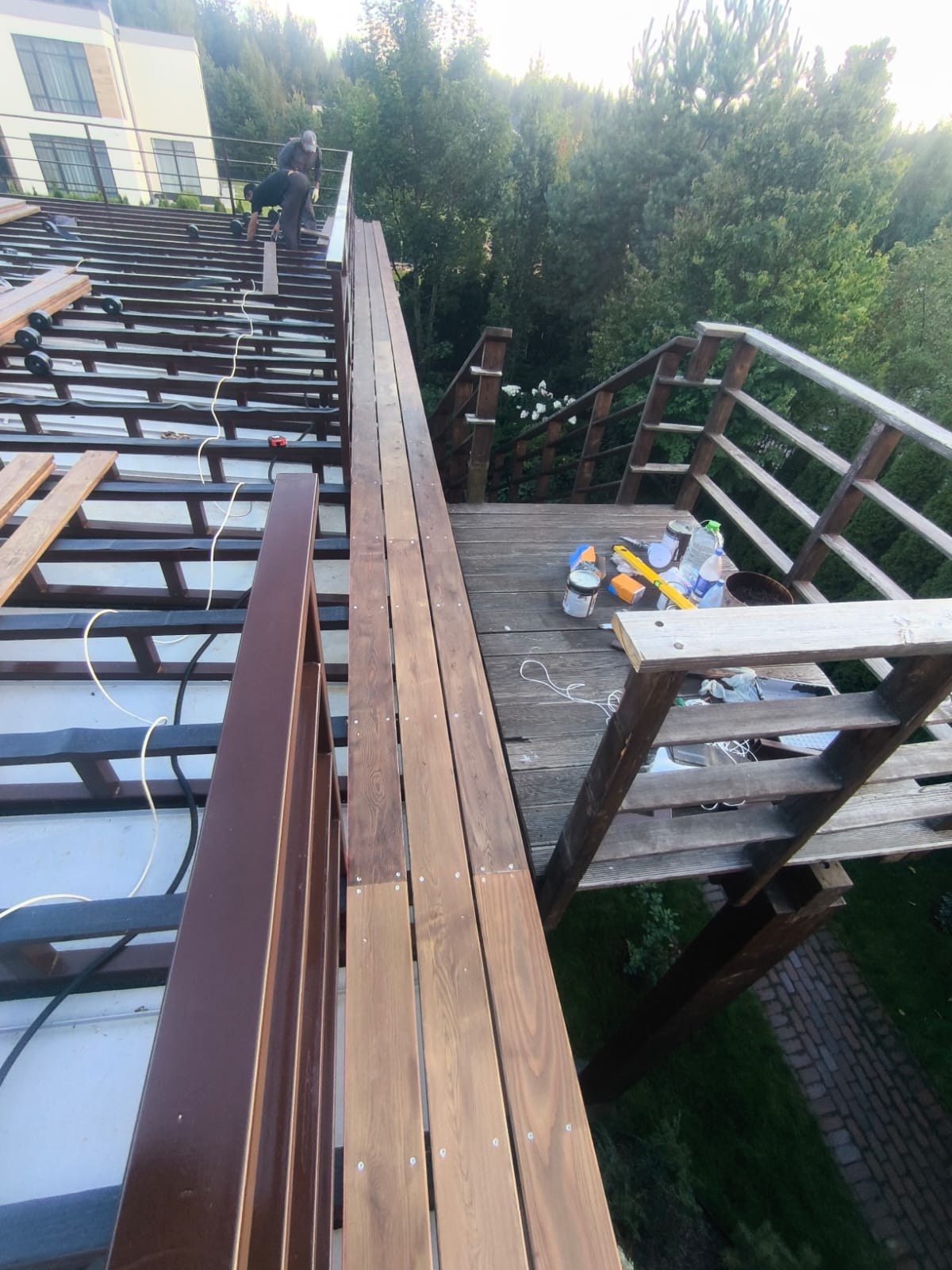 Объект МД-013 КП Графские пруды (полный ремонт террасы). Строительная компания «Милый дом» МД. Москва и Московская область