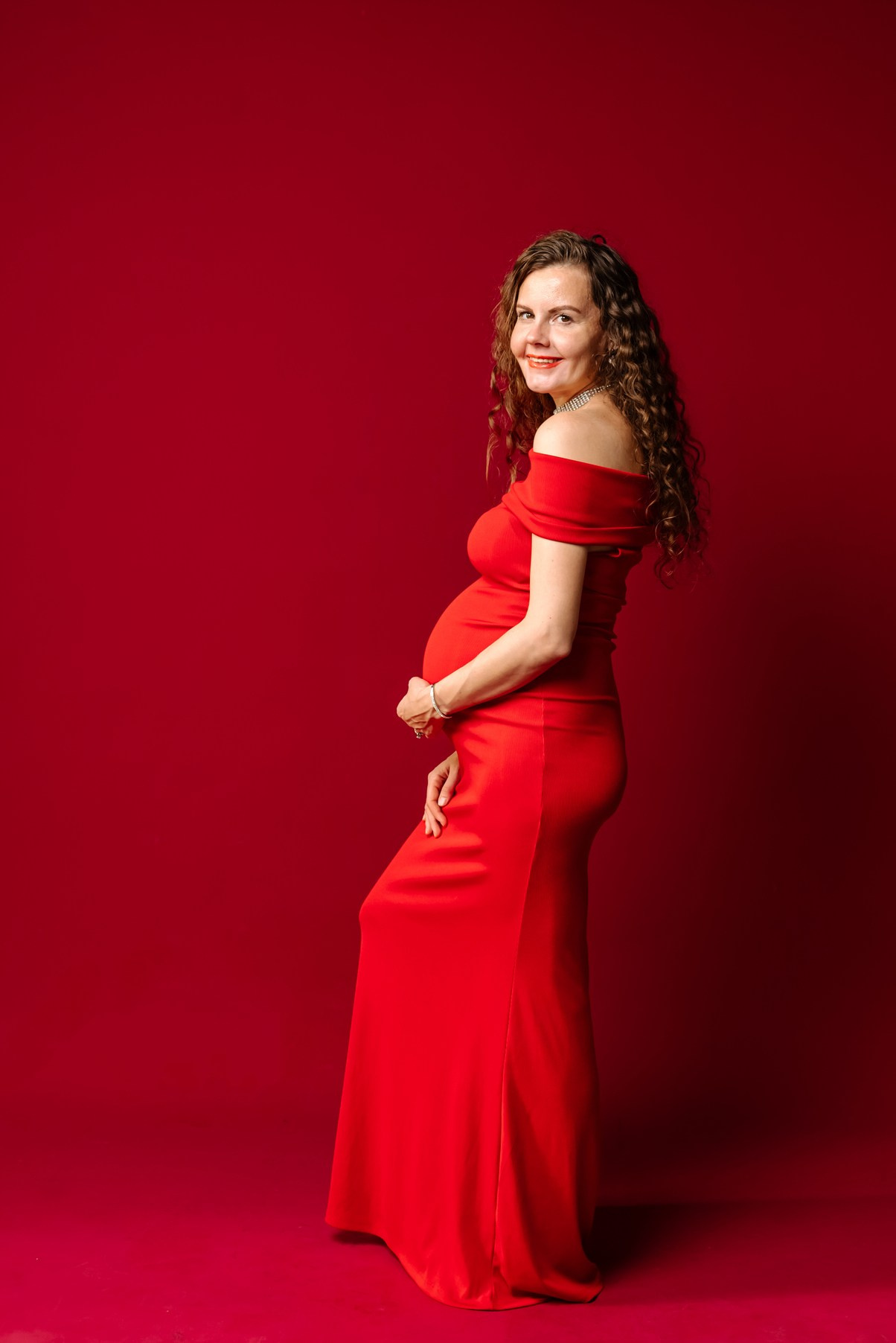 Беременность. В красном. Свадебный и сеейный фотограф в Санкт-Петербурге Елена Худякова