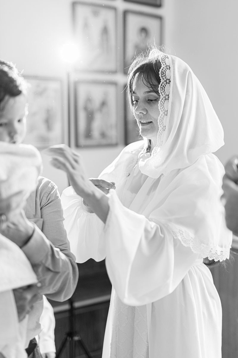— Таинство Крещения (Чёрно-белый). Детский и семейный фотограф Домодедово