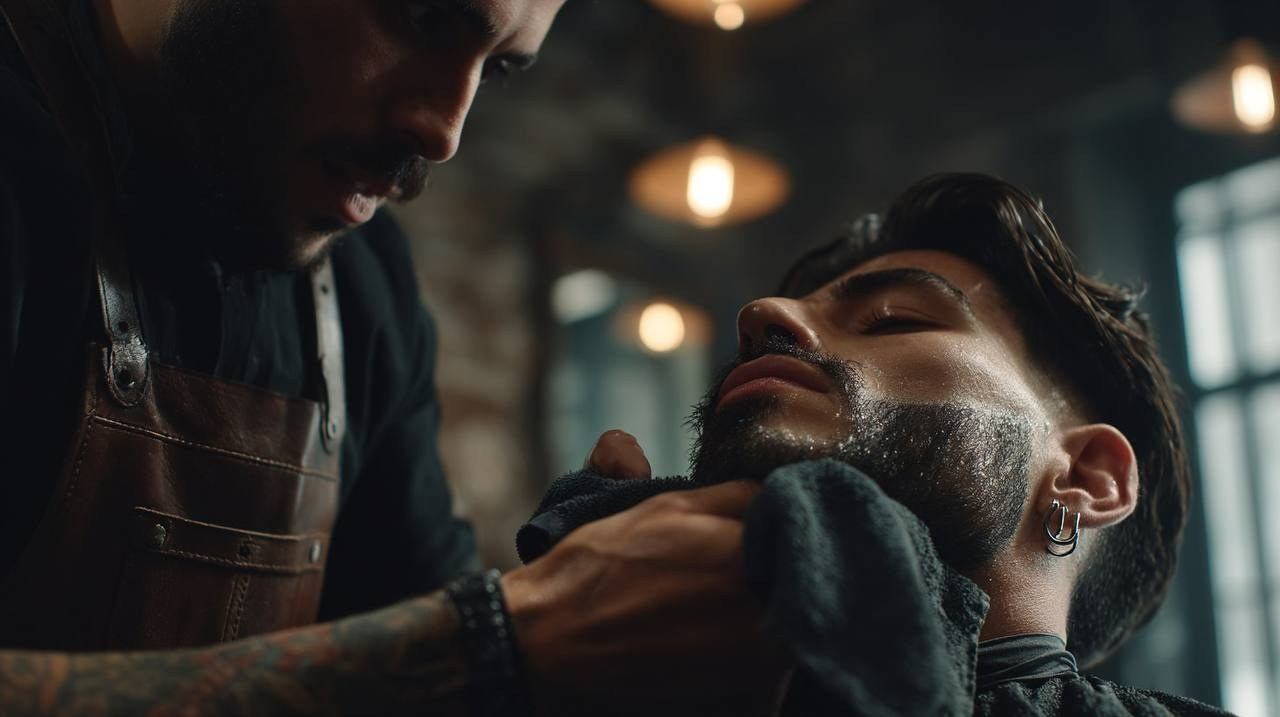 Визуальная концепция для барбершопа. Ekaterina Kiral — Visual Branding & AI Creation