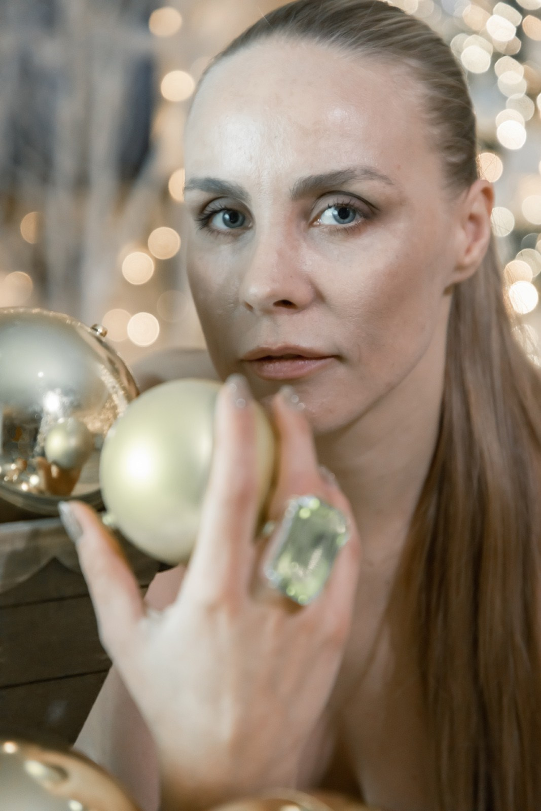 новогодняя фотосессия в студии семейная