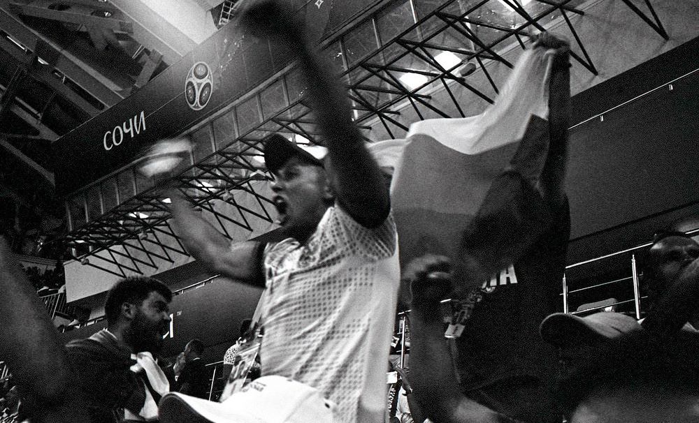 Чемпионат мира по футболу 2018. Сочи, ¼ финала Россия-Хорватия. Elena Nikitina. Photo Artist. Film photography. Prints