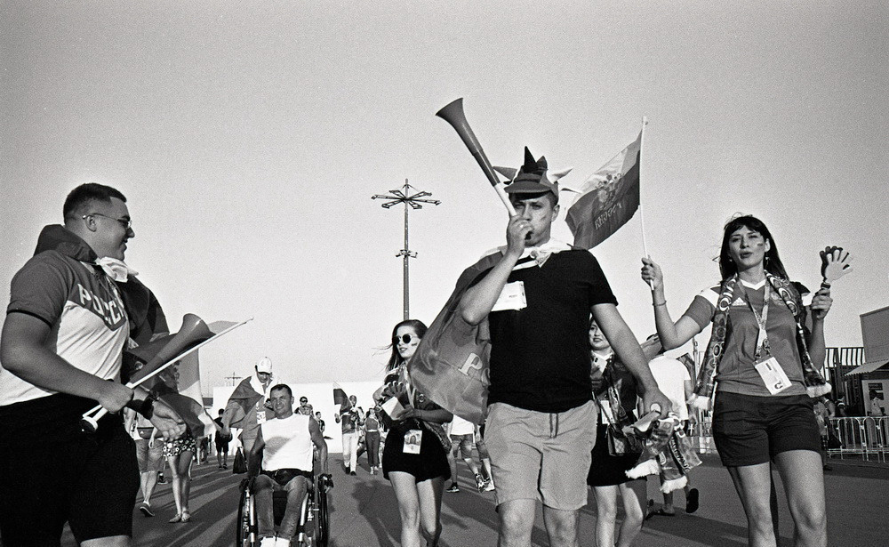 Чемпионат мира по футболу 2018. Сочи, ¼ финала Россия-Хорватия. Elena Nikitina. Photo Artist. Film photography. Prints