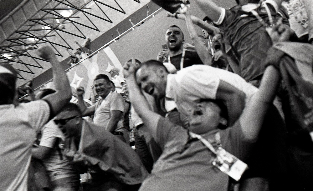 Чемпионат мира по футболу 2018. Сочи, ¼ финала Россия-Хорватия. Elena Nikitina. Photo Artist. Film photography. Prints