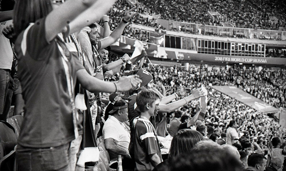 Чемпионат мира по футболу 2018. Сочи, ¼ финала Россия-Хорватия. Elena Nikitina. Photo Artist. Film photography. Prints