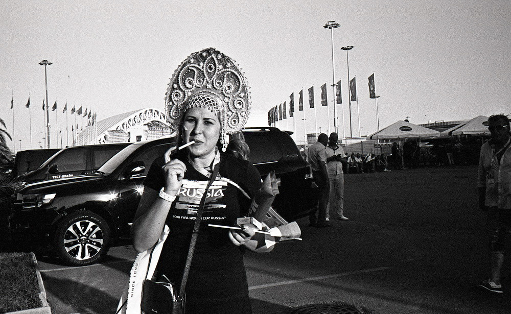 Чемпионат мира по футболу 2018. Сочи, ¼ финала Россия-Хорватия. Elena Nikitina. Photo Artist. Film photography. Prints