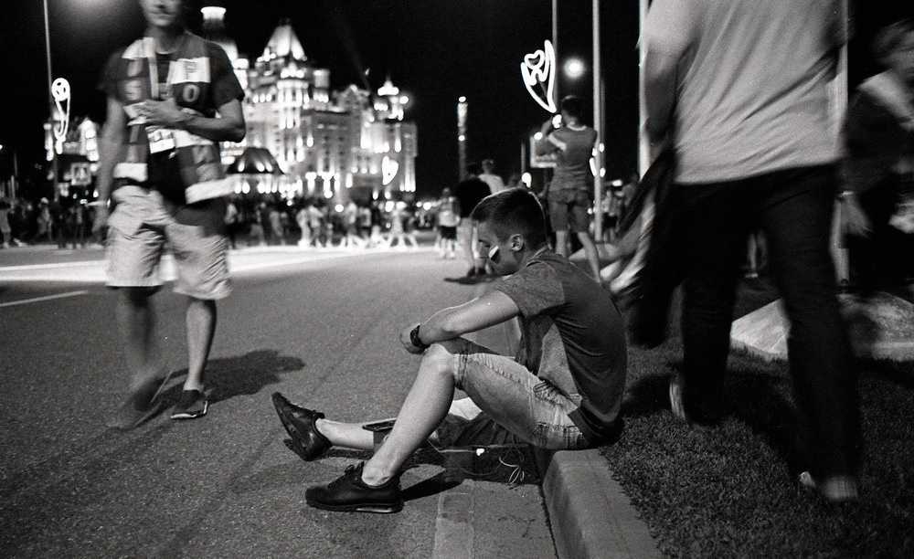 Чемпионат мира по футболу 2018. Сочи, ¼ финала Россия-Хорватия. Elena Nikitina. Photo Artist. Film photography. Prints