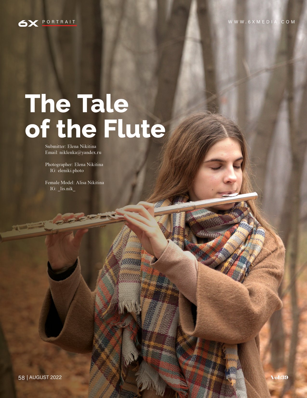 6X Portrait. Елена Никитина. Фотохудожник. Пленочная фотография. Принты