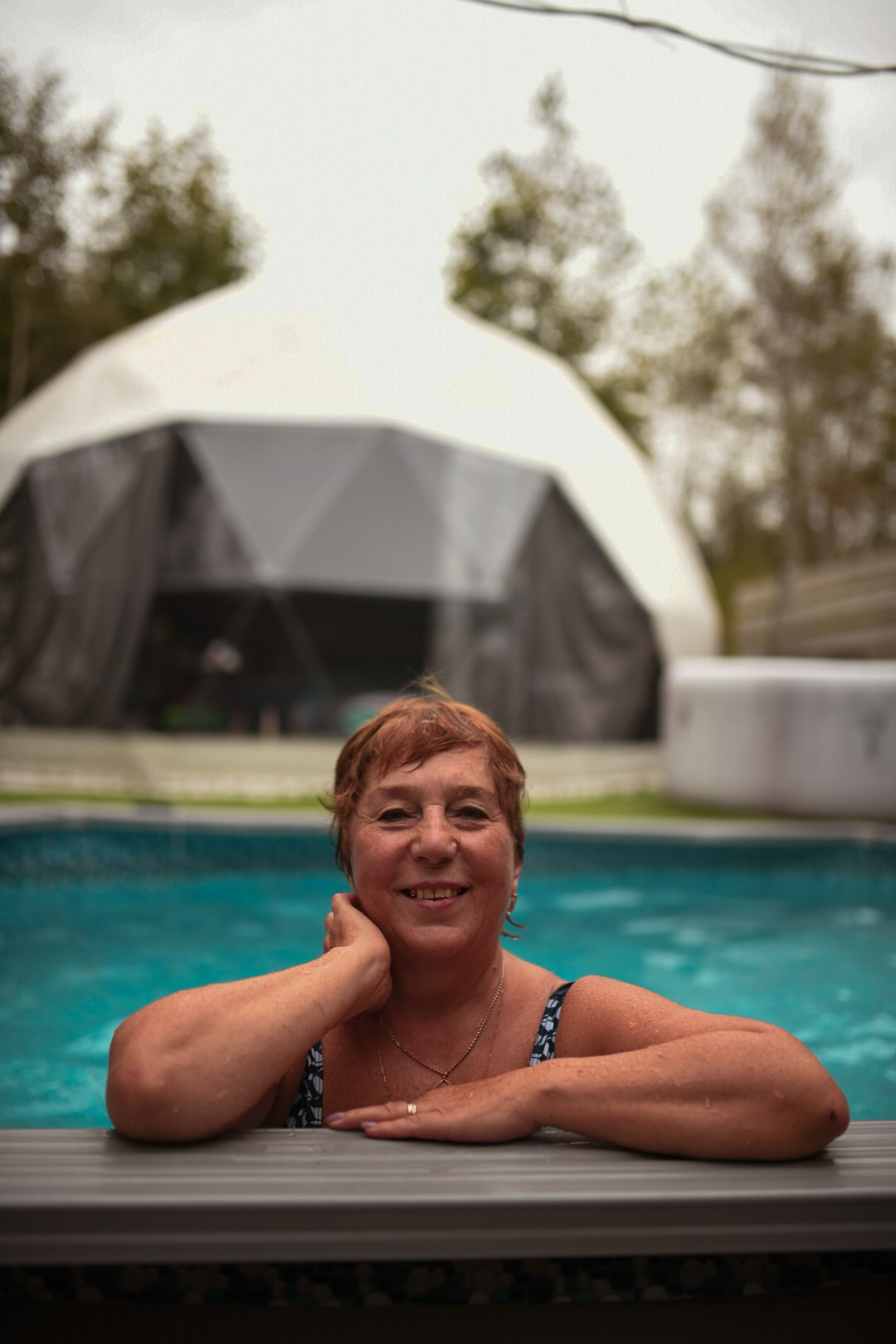 Геокупол фото. Вгости. Посуточная аренда дома во Владивостоке, баня с чаном. Теплый бассейн, геокупол. Аренда дома во Владивостоке, Надеждинском районе