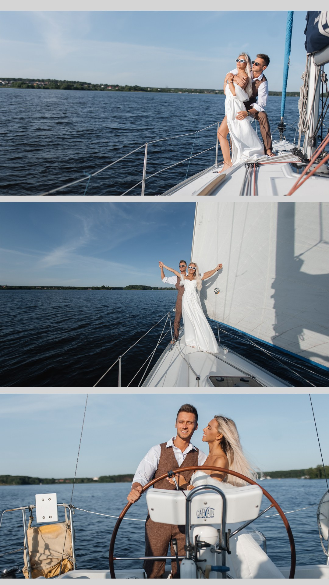 Яхта. Фотограф Антон Стренковский. Свадебная хроника в Москве