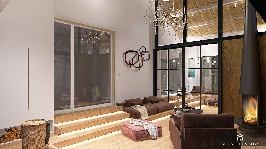 Терраса в частном доме Удмуртия. Алина Прудникова дизайн интерьера, хоумстейджинг