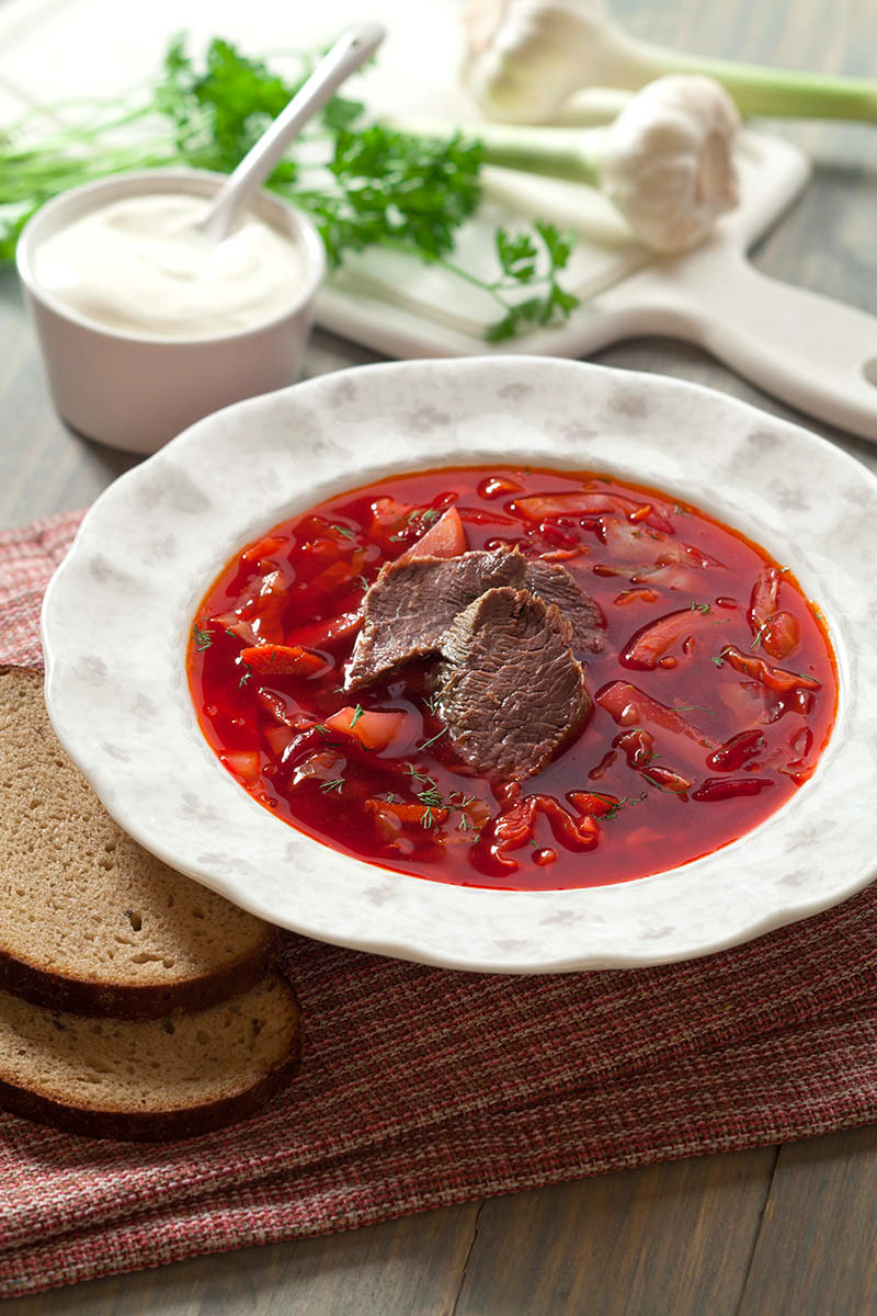 Борщ с говядиной