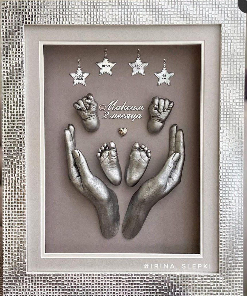 Детские слепки рук и ног в 2д и 3д формате Екатеринбург. ТОПовый фотограф новорожденных newborn и беременности, Екатеринбург