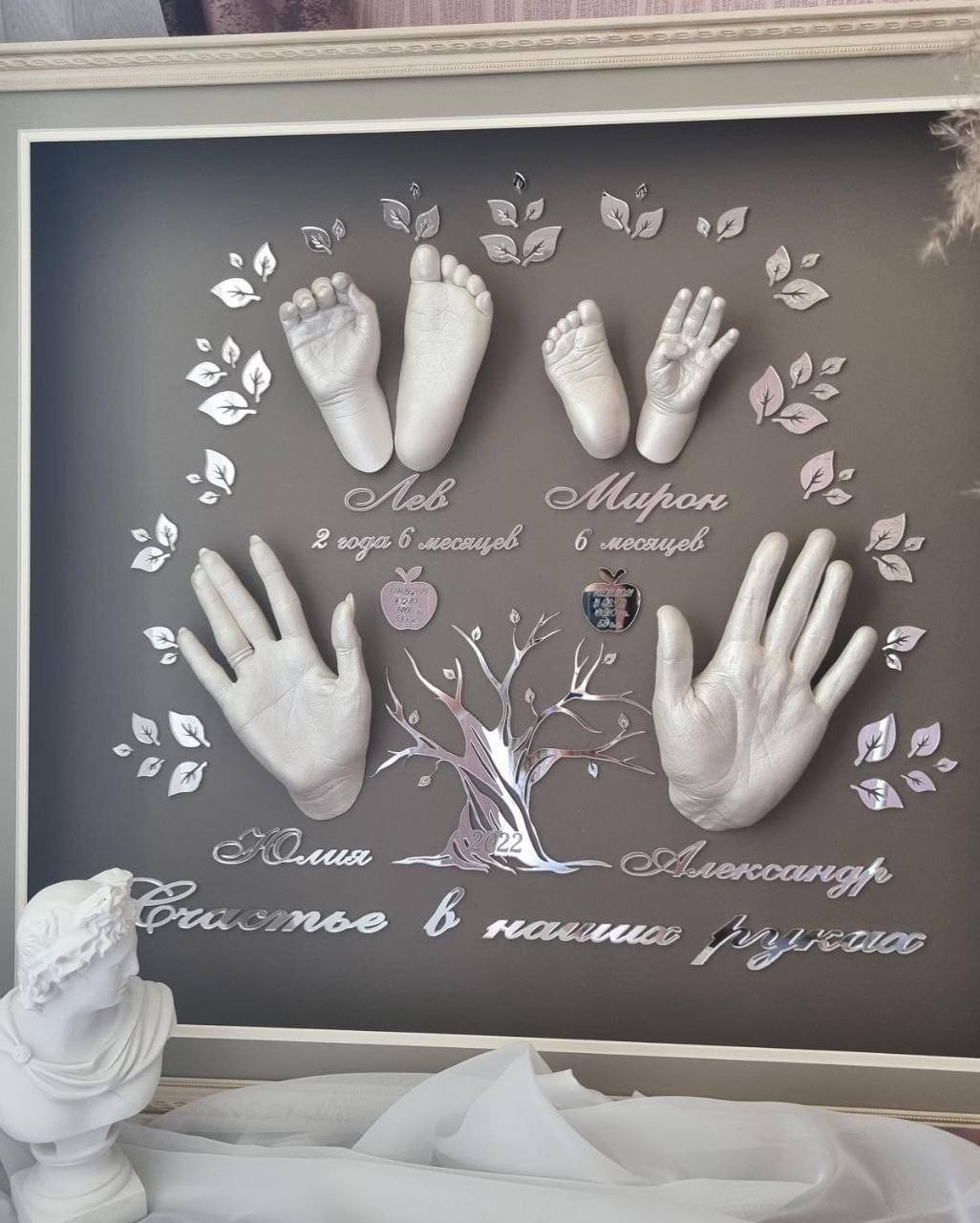 Детские слепки рук и ног в 2д и 3д формате Екатеринбург. ТОПовый фотограф новорожденных newborn и беременности, Екатеринбург