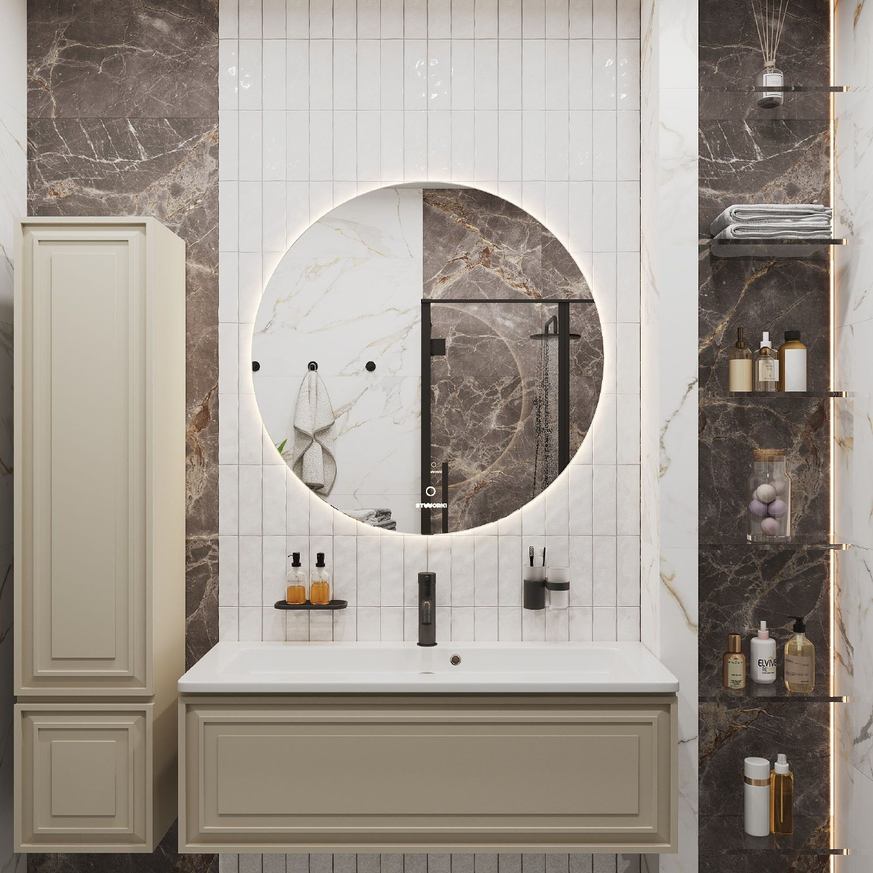 Квартира на пр. Тореза 44, к2. Дизайнер интерьера в Санкт-Петербурге Ольга Рытаровская