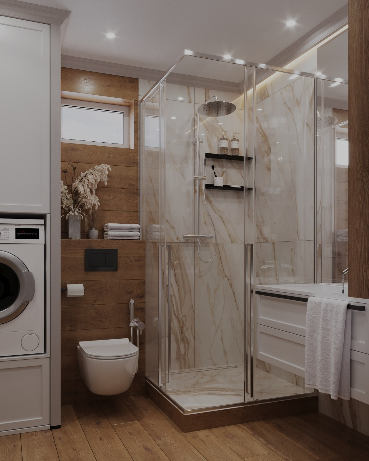 Визуализация санузла в частном доме. 3D-визуализация интерьеров и мебели | Larionova.vis — для студий и дизайнеров