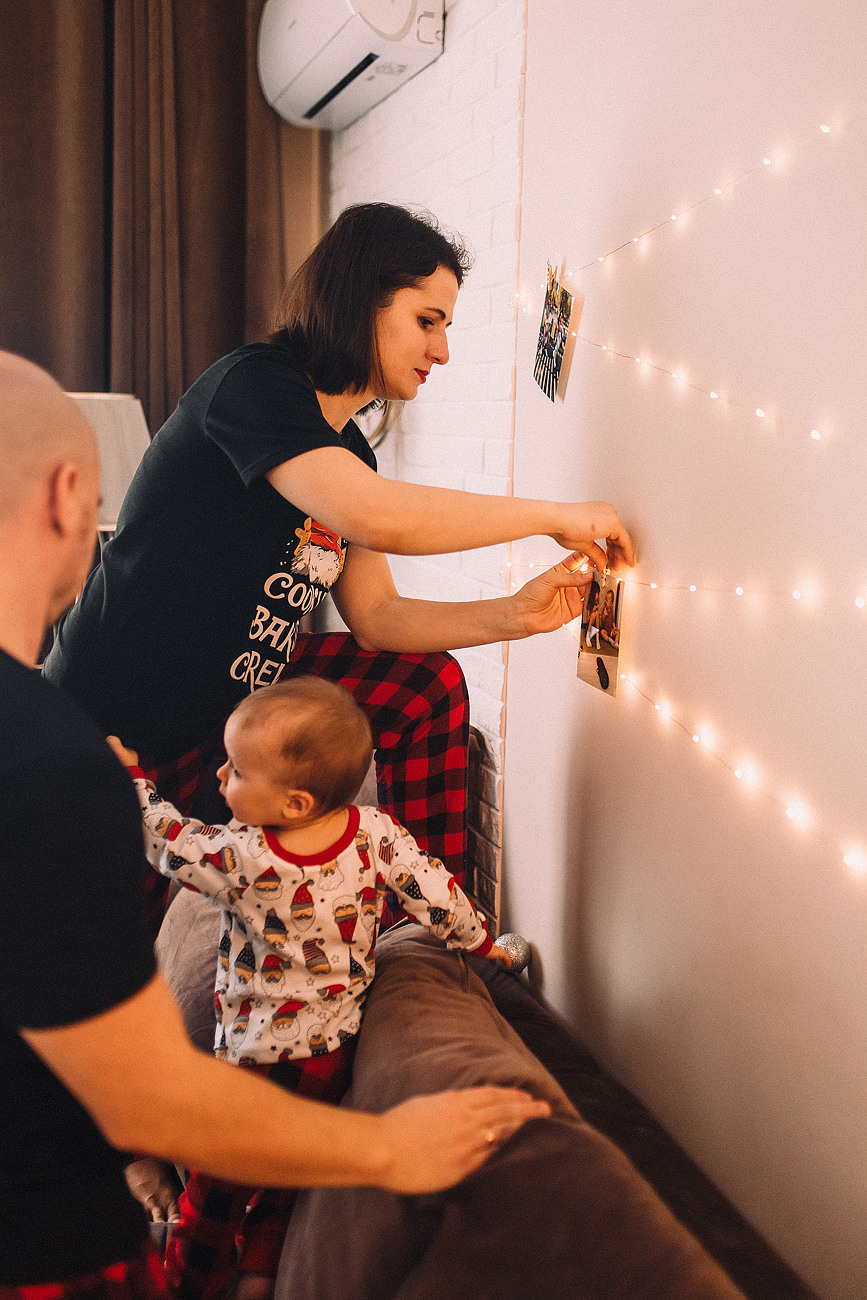 Домашняя новогодняя фотосессия [NEW]. Свадебный и семейный фотограф Москва Екатерина Верижникова