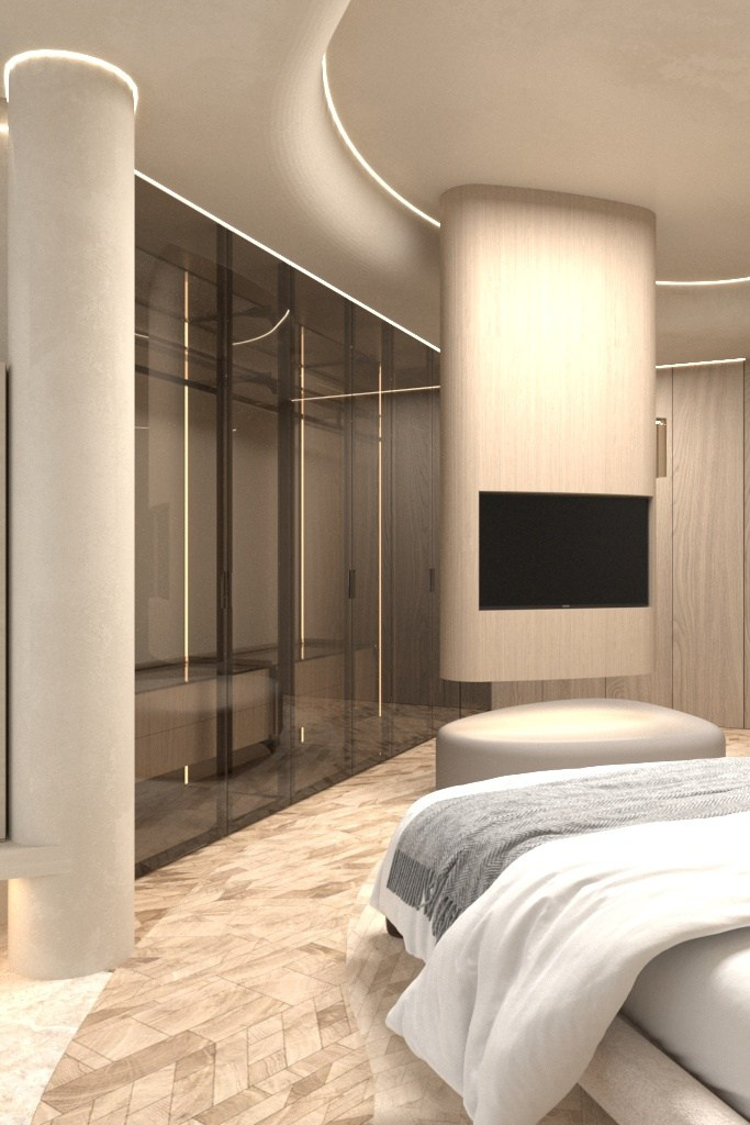 Футуристичная квартира в стиле минимализм. Главная