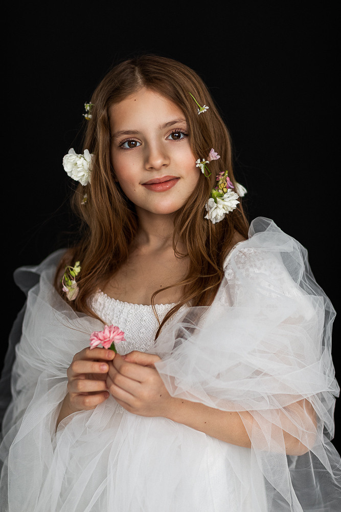 Портреты с живыми цветами. Семейный фотограф в Донецке Елена Горбатенко