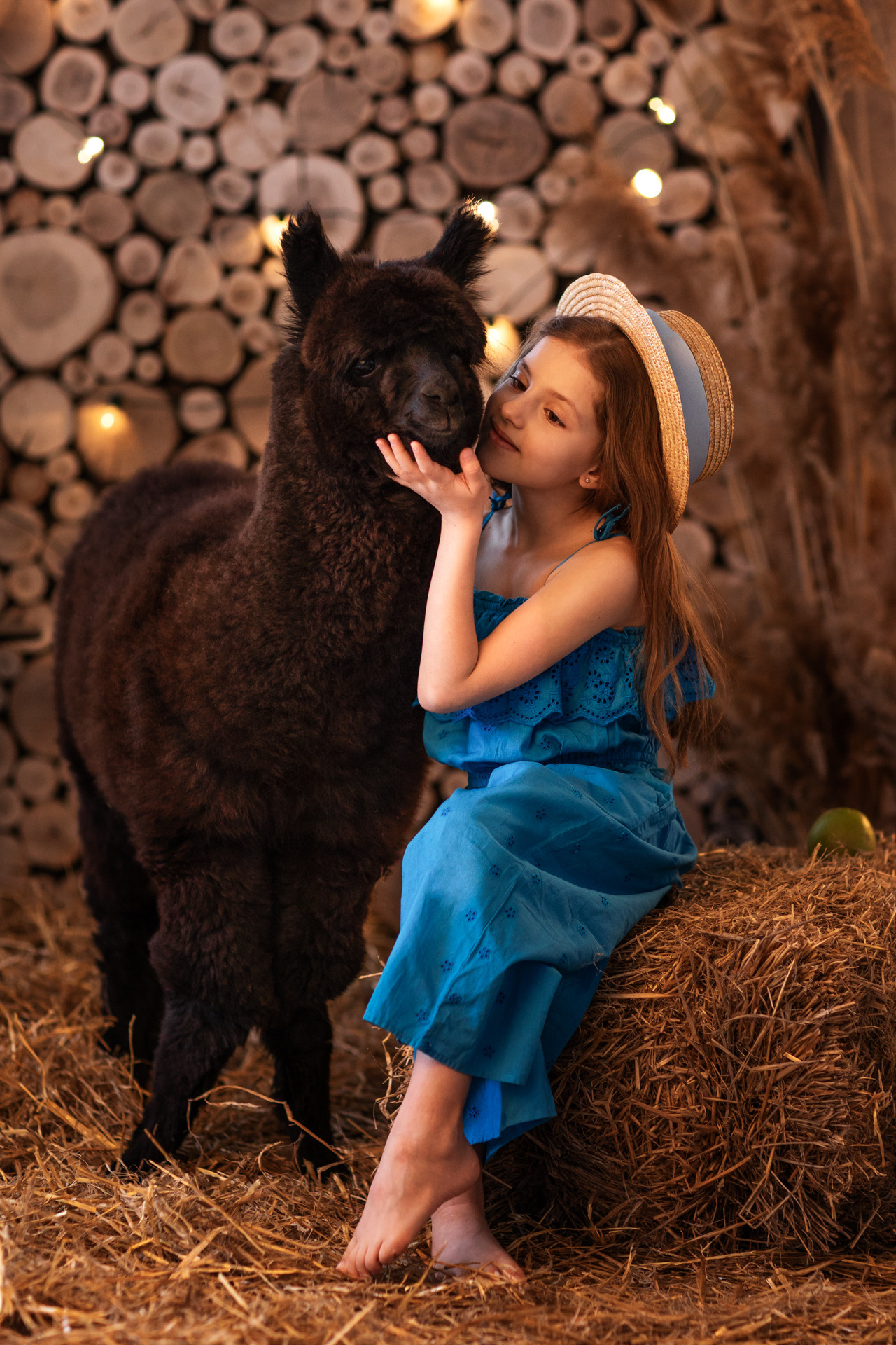 С альпакой. Семейный фотограф в Донецке Елена Горбатенко