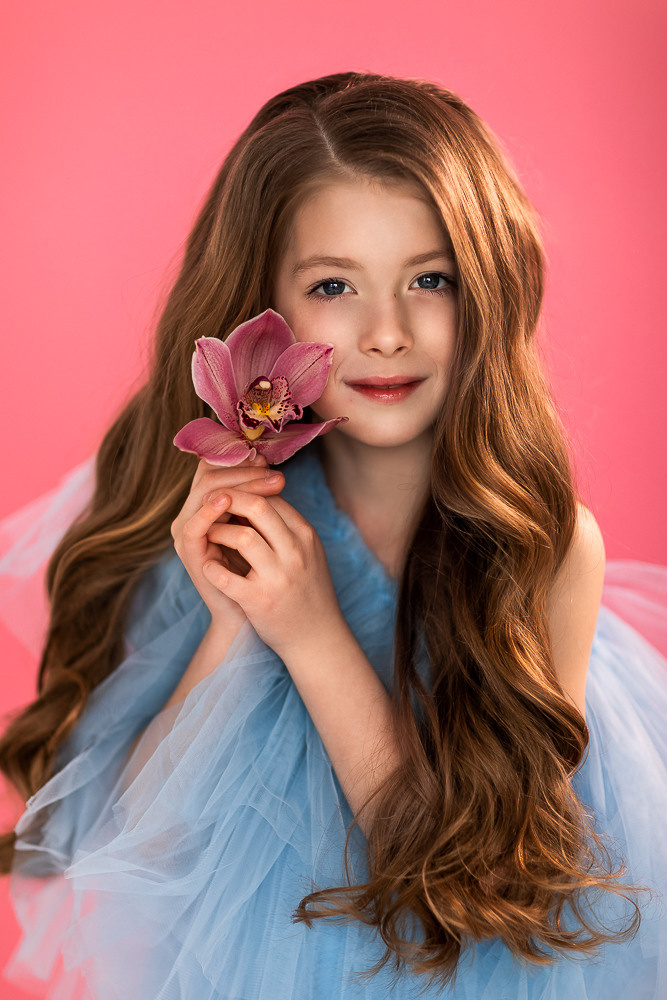 Портреты с живыми цветами. Семейный фотограф в Донецке Елена Горбатенко