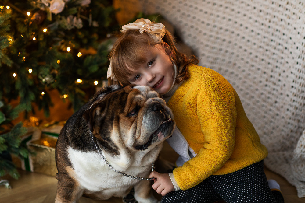 С щенками. Семейный фотограф в Донецке Елена Горбатенко