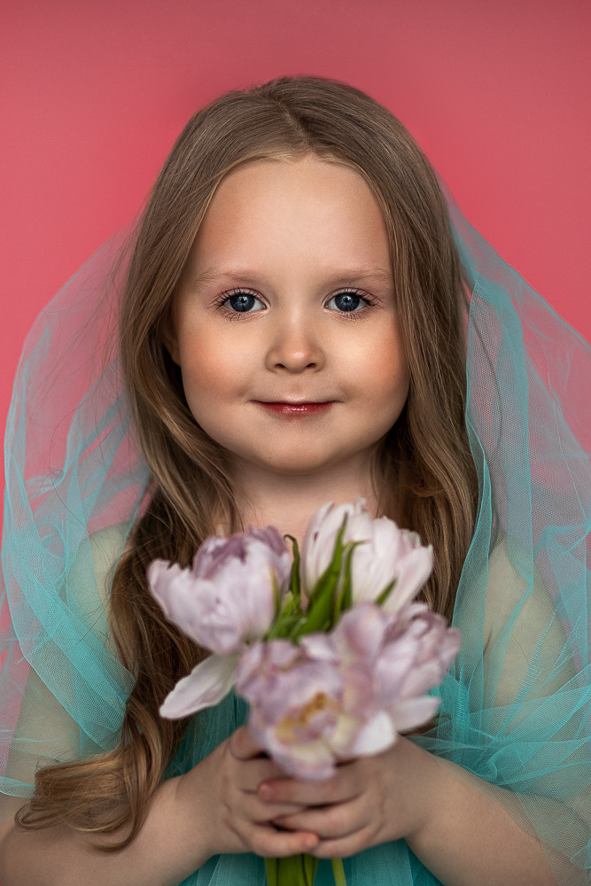 Портреты с живыми цветами. Семейный фотограф в Донецке Елена Горбатенко