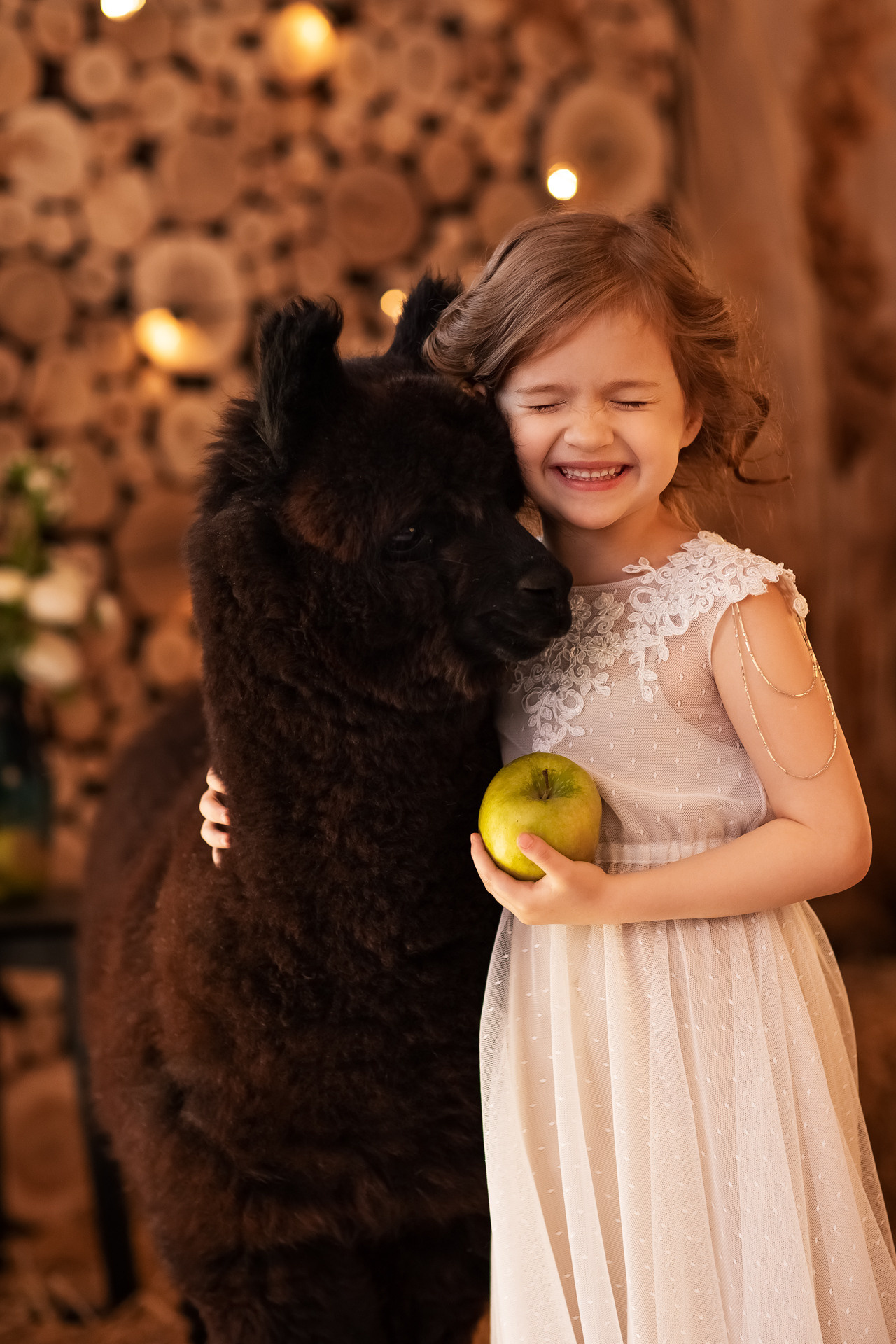 С альпакой. Семейный фотограф в Донецке Елена Горбатенко