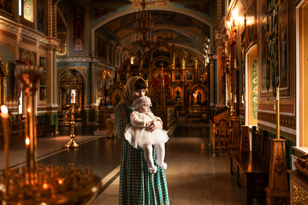 Крещение. Семейный фотограф в Донецке Елена Горбатенко