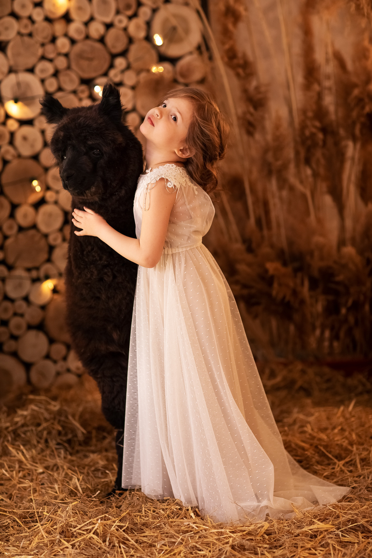 С альпакой. Семейный фотограф в Донецке Елена Горбатенко