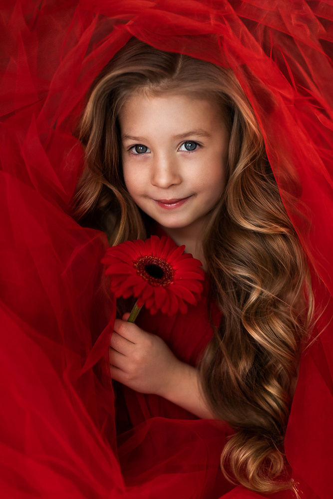 Портреты с живыми цветами. Семейный фотограф в Донецке Елена Горбатенко