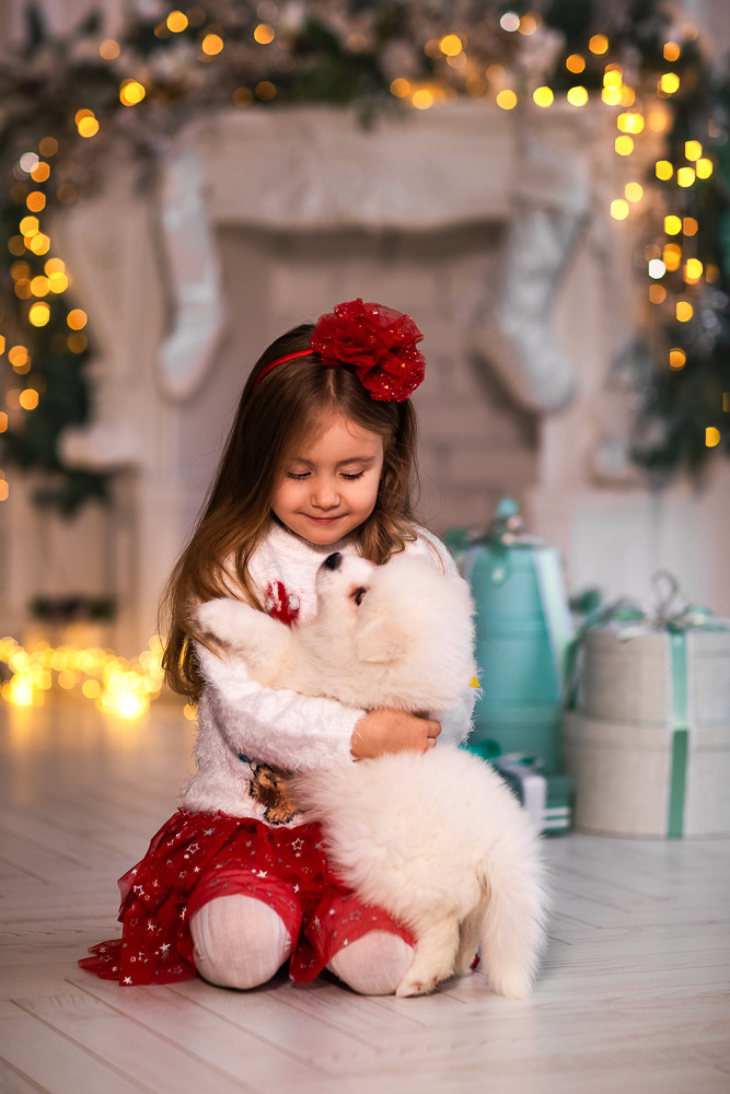 С щенками. Семейный фотограф в Донецке Елена Горбатенко