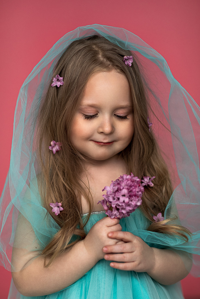 Портреты с живыми цветами. Семейный фотограф в Донецке Елена Горбатенко