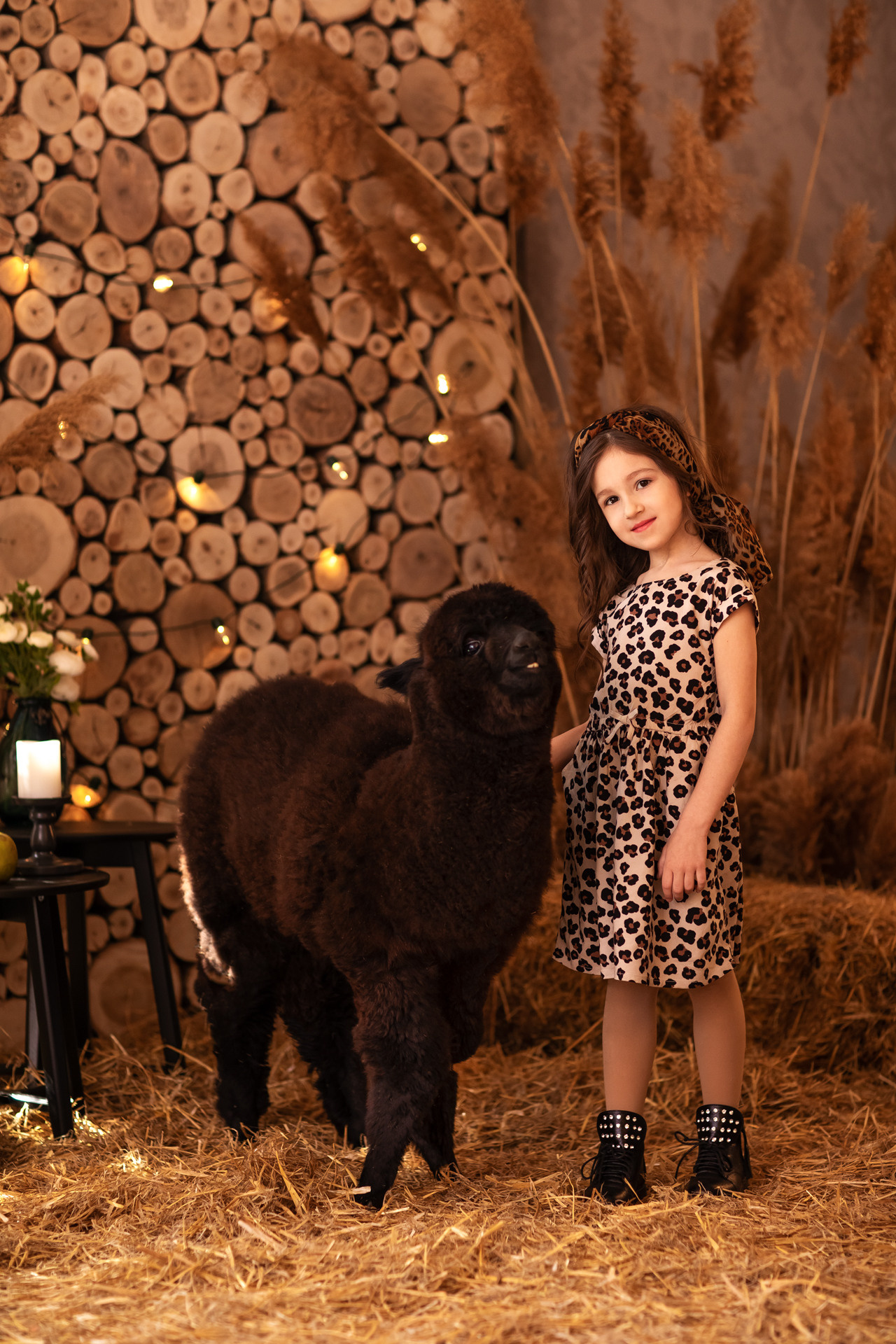 С альпакой. Семейный фотограф в Донецке Елена Горбатенко