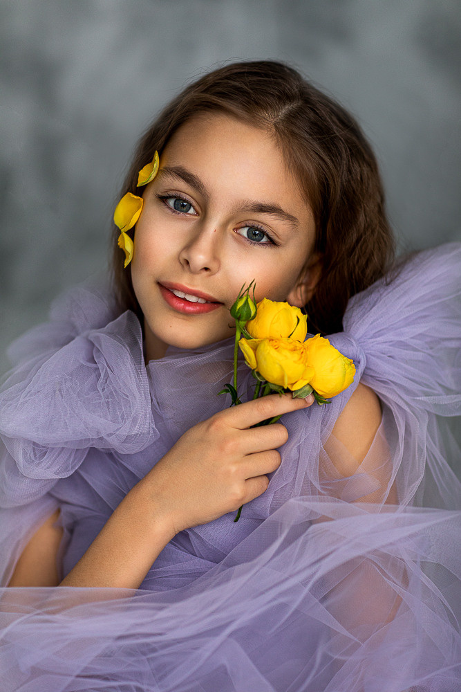 Портреты с живыми цветами. Семейный фотограф в Донецке Елена Горбатенко