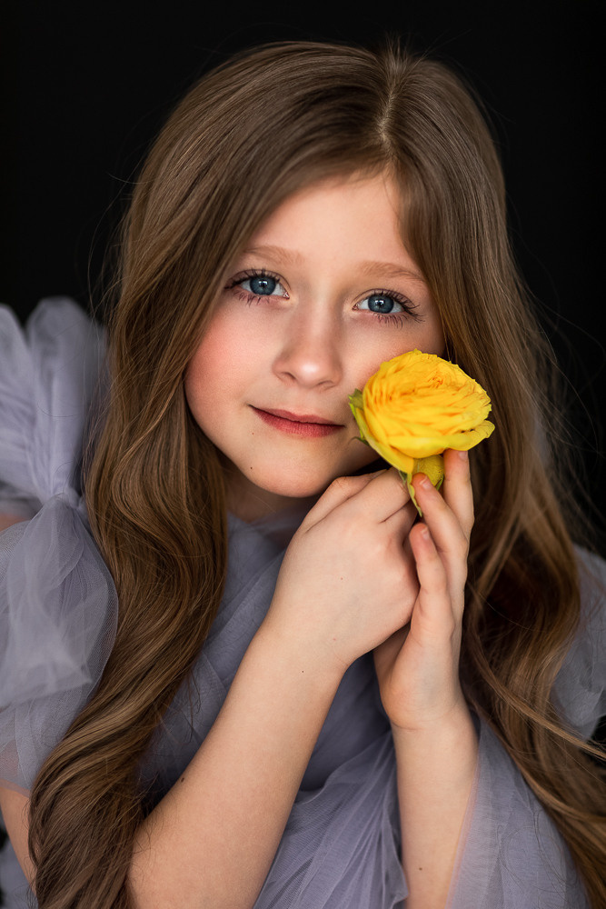 Портреты с живыми цветами. Семейный фотограф в Донецке Елена Горбатенко