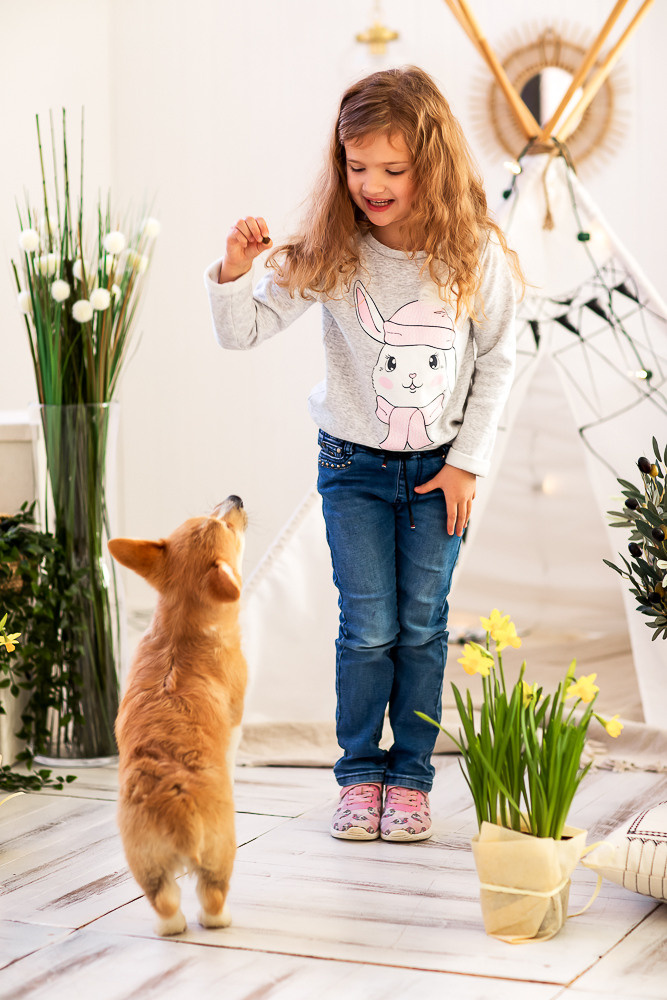 С щенками. Семейный фотограф в Донецке Елена Горбатенко