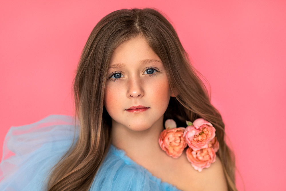 Портреты с живыми цветами. Семейный фотограф в Донецке Елена Горбатенко