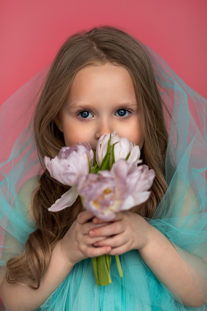 Портреты с живыми цветами. Семейный фотограф в Донецке Елена Горбатенко