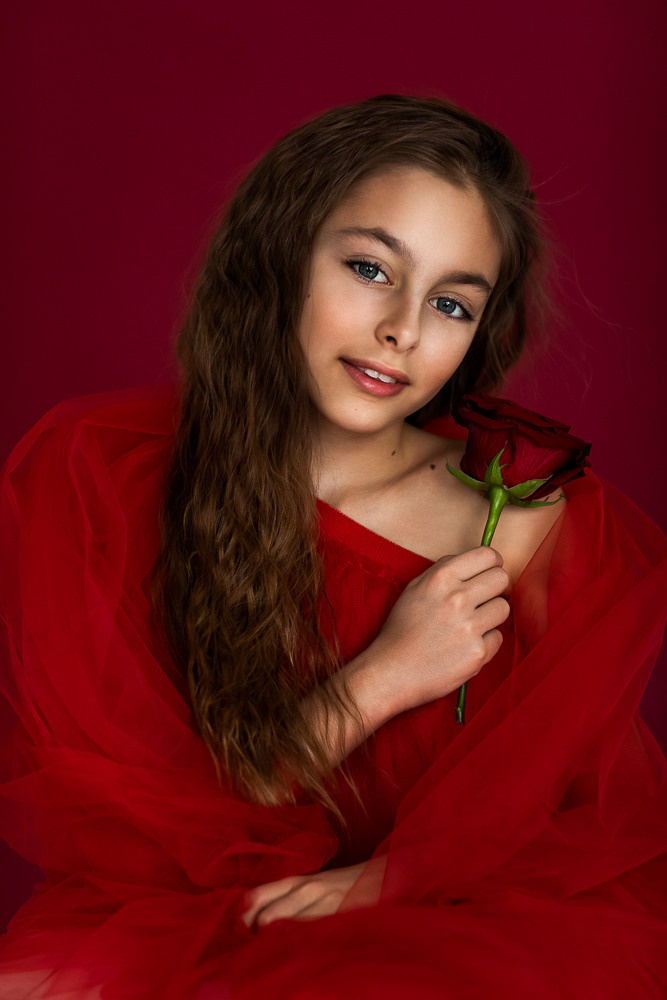 Портреты с живыми цветами. Семейный фотограф в Донецке Елена Горбатенко