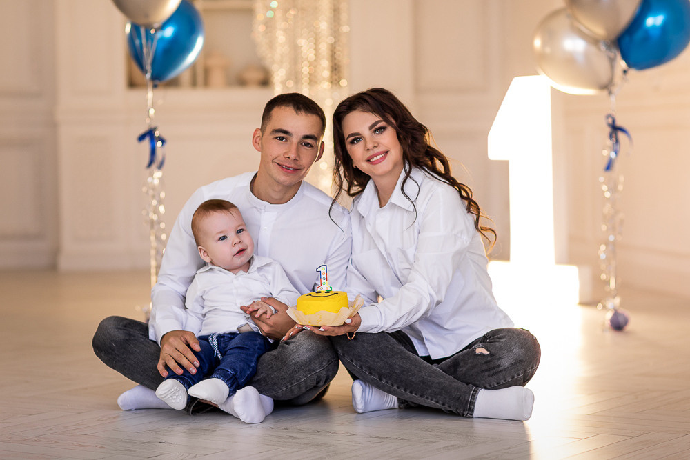 Первый годик. Семейный фотограф в Донецке Елена Горбатенко