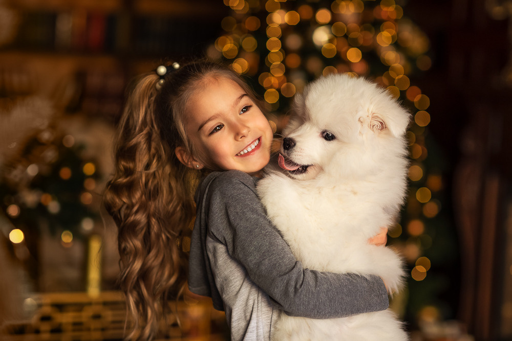 С щенками. Семейный фотограф в Донецке Елена Горбатенко