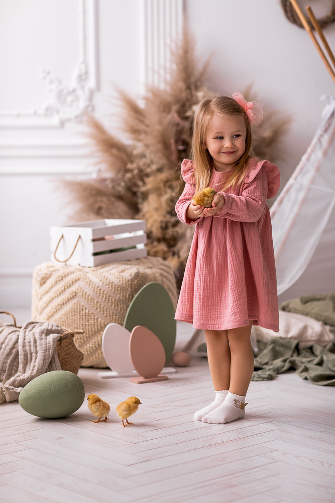 Пасхальные с цыплятами. Семейный фотограф в Донецке Елена Горбатенко