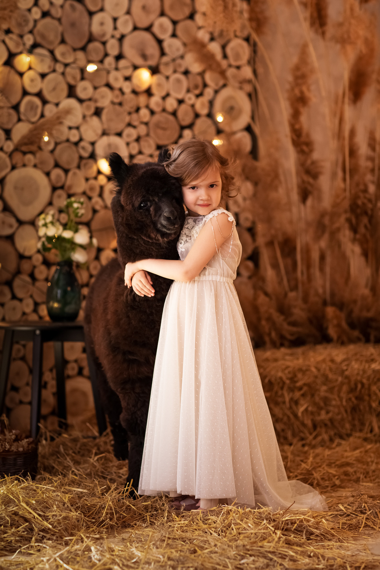 С альпакой. Семейный фотограф в Донецке Елена Горбатенко